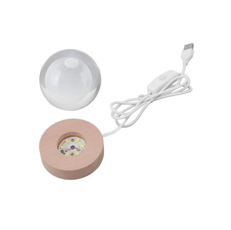 3D Saturn Crystal Ball Lamp