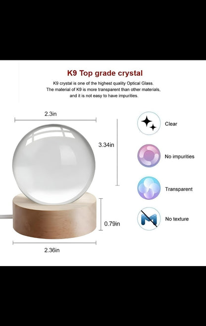 3D HBD Crystal Ball Lamp