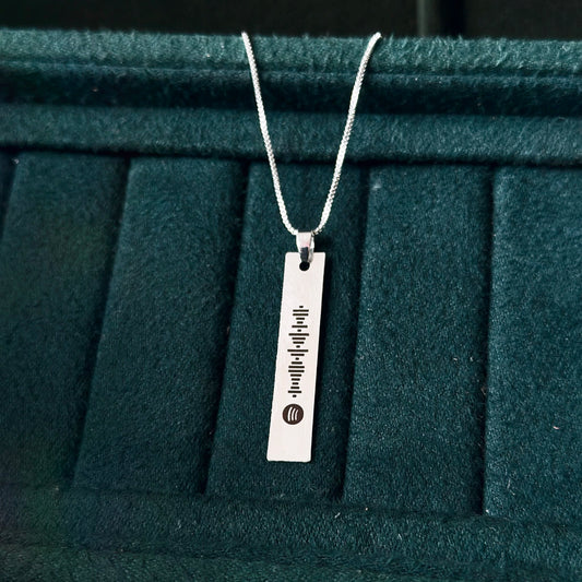 Personalised Spotify QR Engraving Necklace
