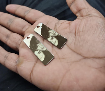 Personalized Photo Engraving Necklace - Silver Colour