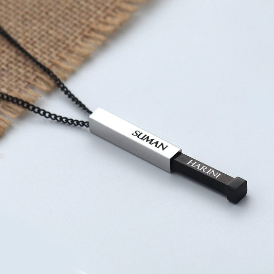 Secret Name Bar Pendant