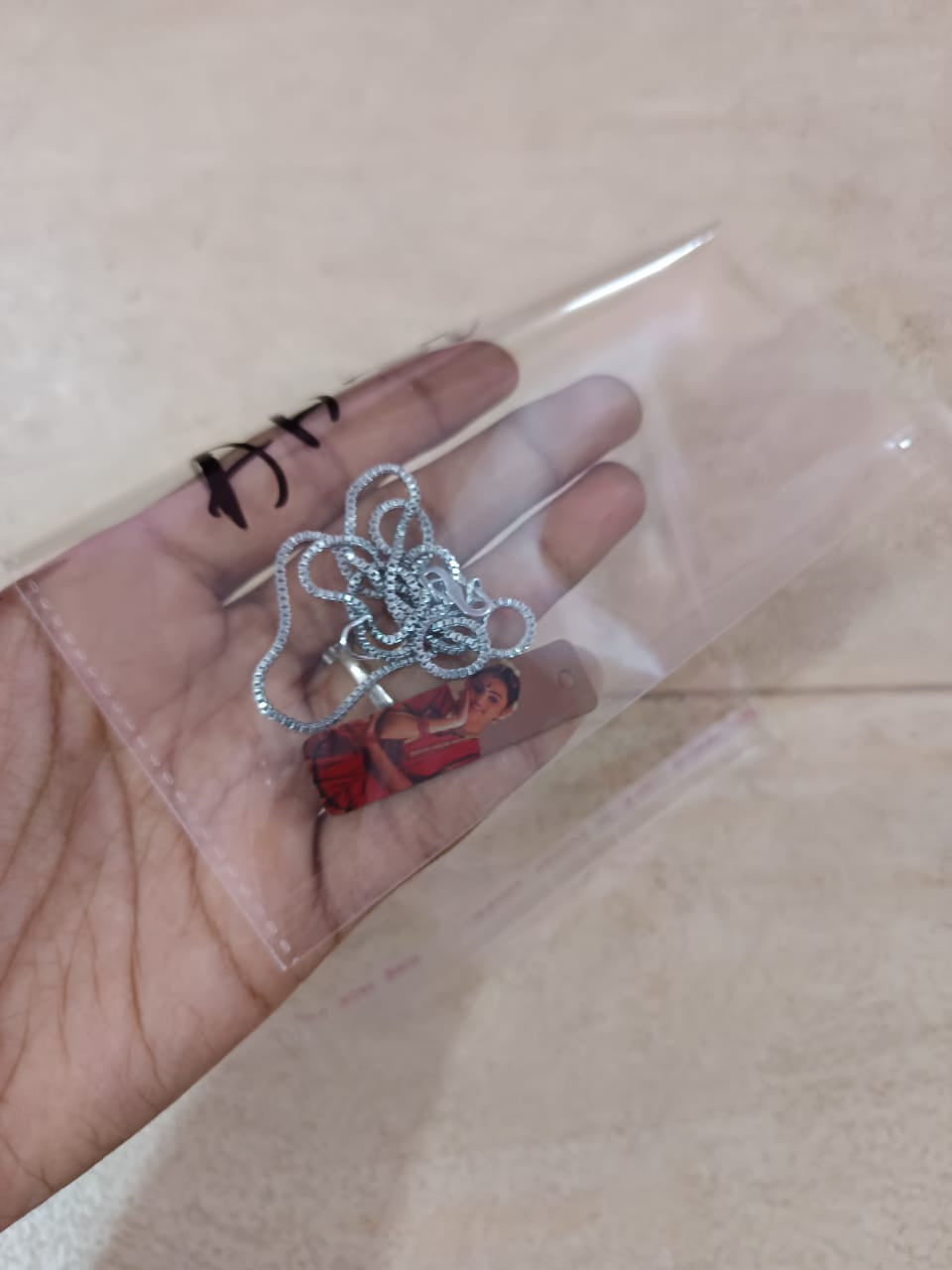 Personalized UV Laser Printed Necklace - Silver Colour - Colour Print