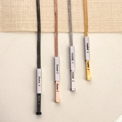 Secret Name Bar Pendant