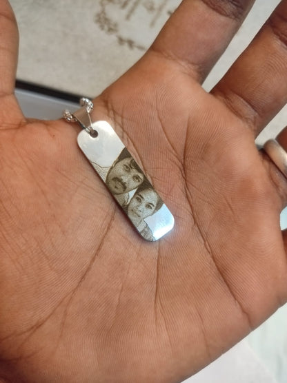 Personalized Photo Engraving Necklace