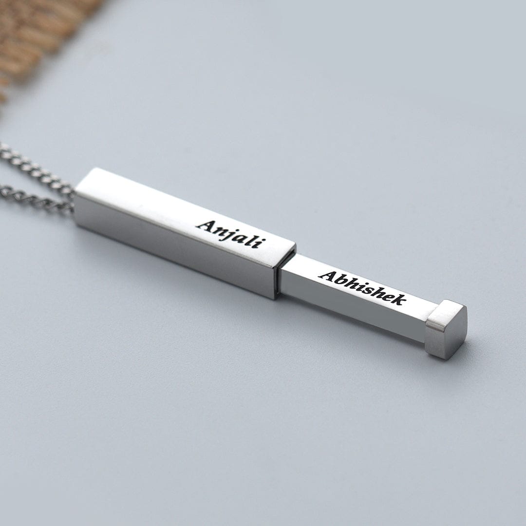 Secret Name Bar Pendant