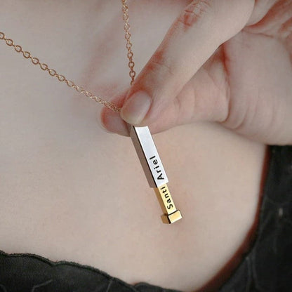 Secret Name Bar Pendant