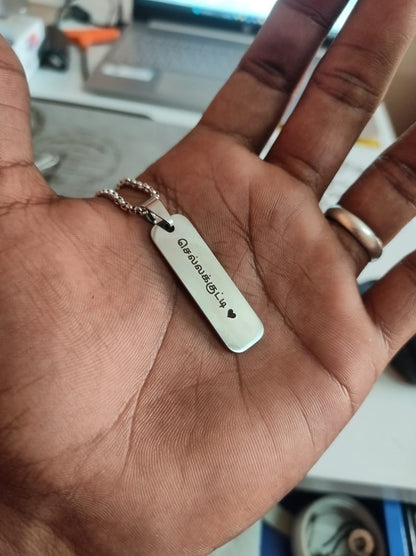 Personalized Photo Engraving Necklace