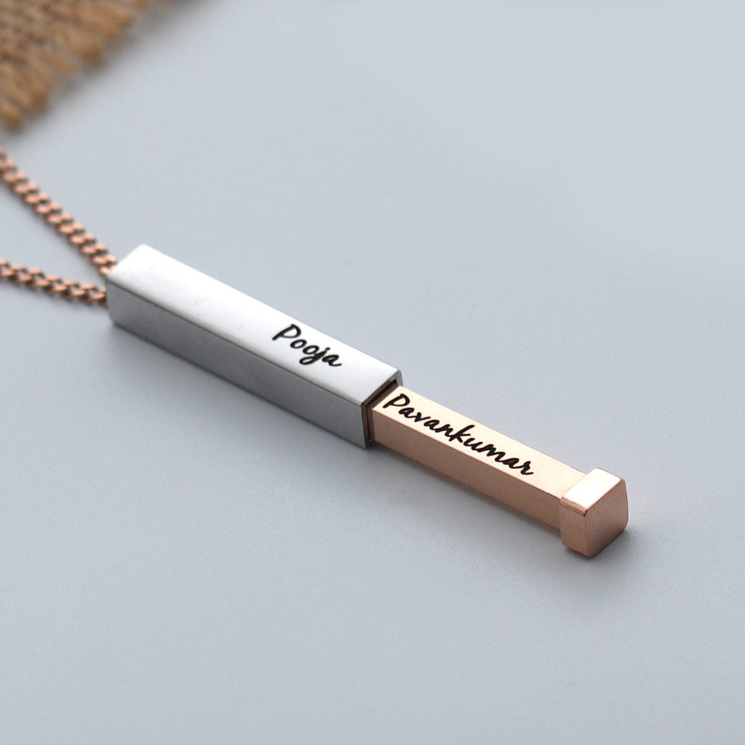 Secret Name Bar Pendant