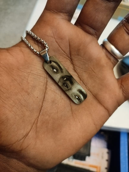 Personalized Eye Engraving Necklace