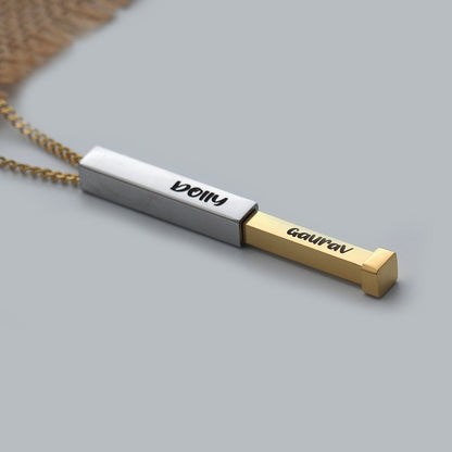Secret Name Bar Pendant