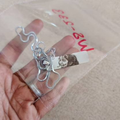 Personalized Photo Sketch Engraving Necklace - Silver Colour