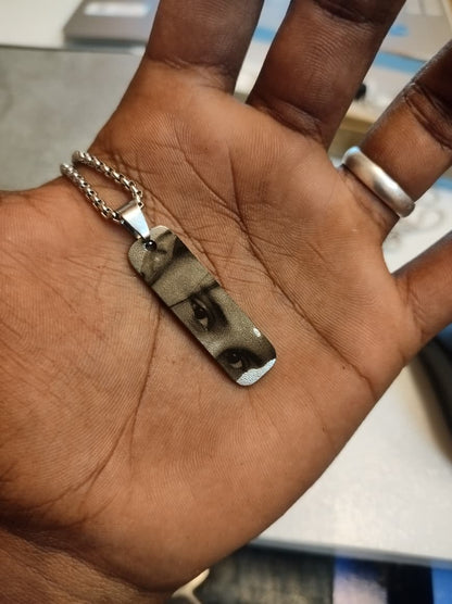 Personalized Eye Engraving Necklace