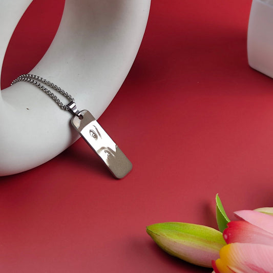 Personalized Eye Engraving Necklace
